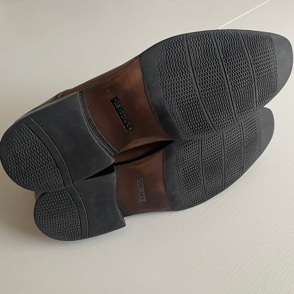 Democrata Gradient Brown Cap Toe Cadet Leather Dress Boots Size 12 - Picture 10 of 12